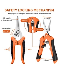 Xdovet Garden Pruning Shears Stainless Steel Tools