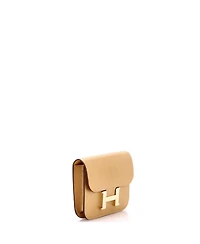 Pre-Owned HERMES Constance Slim Wallet Chevre Chamkilight