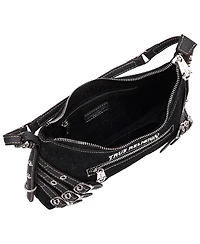 True Religion Women's Triple Straps Denim Shoulder Bag