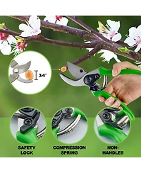 Xdovet Professional Grade Heavy Duty Sk-5 Steel Garden Pruning Shears