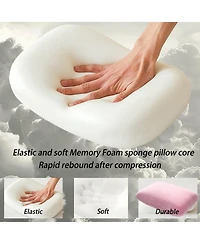 Piscifun Memory Foam Travel Camping Pillow Soft Removable Washable Cover Lightweight Easy Carry