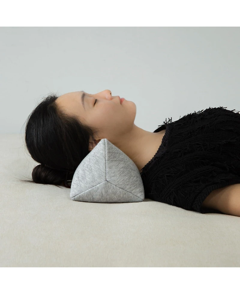 Piscifun Buckwheat Hull Neck Support Bolster Ergonomic Adjustable Breathable Comfort Sleep Pillow