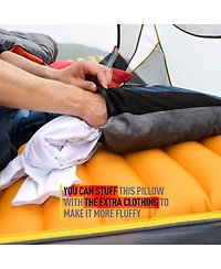 Piscifun Ultralight Down Camping Travel Pillow Removable Washable Cover Support For Hiking Backpacking