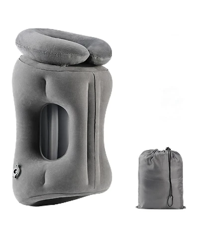 Piscifun 2 in 1 Convertible Inflatable Travel Pillow Neck Body Support Adjustable For Travel Camping Car Home