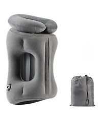 Piscifun 2 in 1 Convertible Inflatable Travel Pillow Neck Body Support Adjustable For Travel Camping Car Home