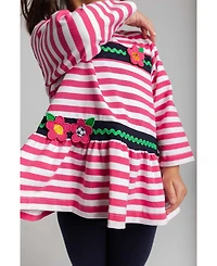 Florence Eiseman Baby Girl ( 12M to 24M ) Stripe Knit Tunic With Sport Flowers And Leggings