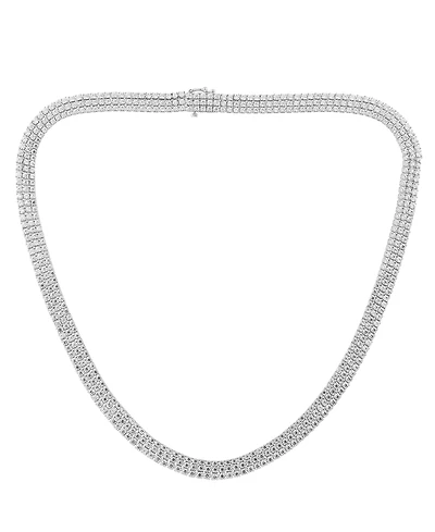 Macy's Lab-Grown Diamond Necklace (16 ct. t.w.) in 14k White Gold