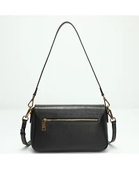 Susu Women's Mila Leather Shoulder Bag Convertible Crossbody Purse with Gold Hardware