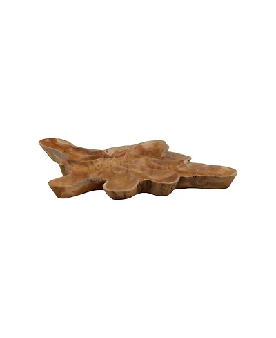 Dovetail Furniture Rowan Large Teak Wood Tray