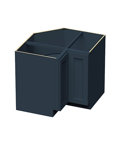 Boyel Living 36 Inch Lazy Susan Base Cabinet, Ready to Assemble Kitchen Cabinet with Solid Wood Frame, Soft-Close Slides and Hinges