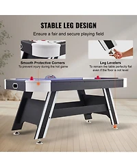 Sevorley 72 Air-Powered Hockey Table with Led Lights and Electronic Scoring