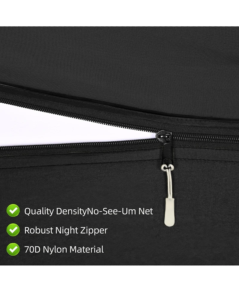 Piscifun 600lbs Capacity Camping Hammock With Mosquito Net Tree Straps Portable Lightweight Outdoor Gear