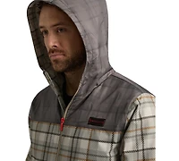 Hunter Men's Zipper-Front Plaid Print Jacket
