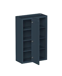 Boyel Living 42 Inch Height Standard Corner Wall Cabinets, Ready to Assemble Kitchen Cabinet with Solid Wood Frame, Soft-Close Slides and Hinge