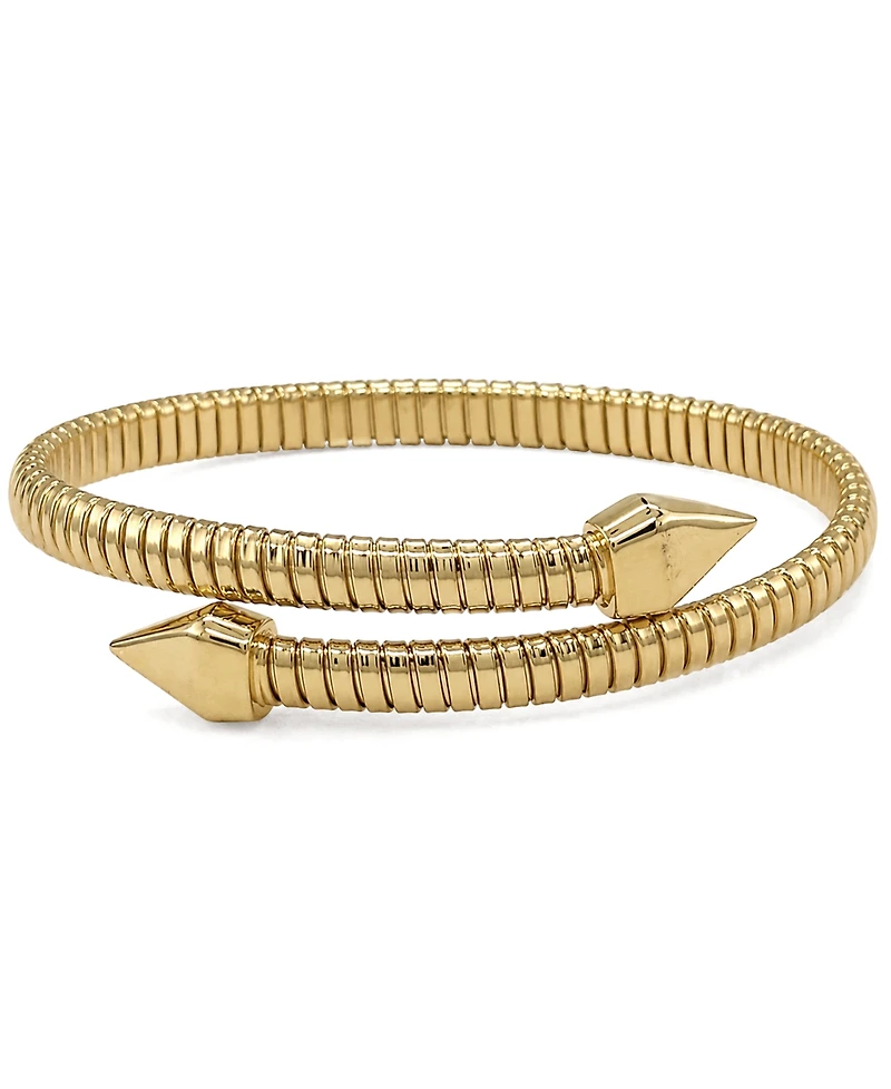 And Now This Cubic Zirconia Flexible Stretch Bypass Bracelet