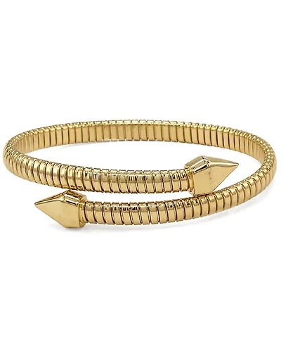 And Now This Cubic Zirconia Flexible Stretch Bypass Bracelet