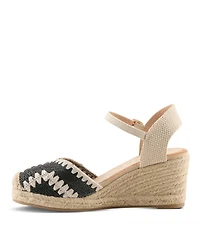 Azura Women's Adrina Espadrille Wedge with Rope Sole