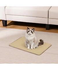 Hongge 6-Piece Cat Scratcher Mat Set 24 x 16 Inch Sisal Scratching Pads with Anti-Slip Backing