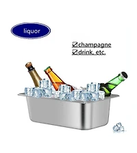 Piscifun Stainless Steel Ice Bucket For Drinks Parties Bars And Home Use