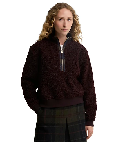 Barbour Women's Fawne Quarter-Zip Fleece Sweatshirt