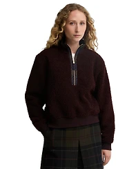 Barbour Women's Fawne Quarter-Zip Fleece Sweatshirt