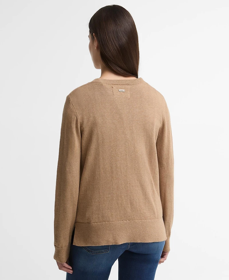 Barbour Women's Fareham Intarsia Crewneck Sweater