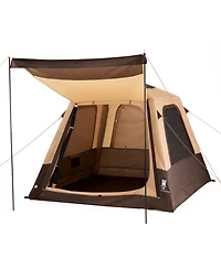 Sevorley 4-Person Inflatable Cabin Camping Tent with Rechargeable Pump