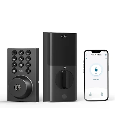 eufy Smart Lock C30, Keyless Wi-Fi Deadbolt, No Bridge, Easy Install, App Control, Reliable Power, Bhma Grade3