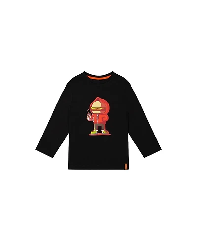 Deux par Deux Little and Big Boy Long Sleeve Organic Cotton T-Shirt