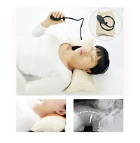 Piscifun Height Adjustable Inflatable Neck Support Pillow Portable Washable for Travel Home Office
