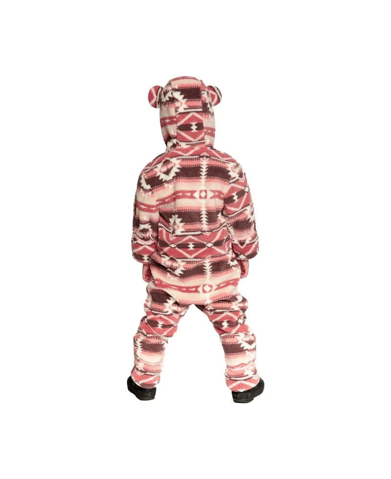 Deux par Deux Baby Girl (3M- 24M) Mid-Season Plush One-Piece Outerwear Aztec
