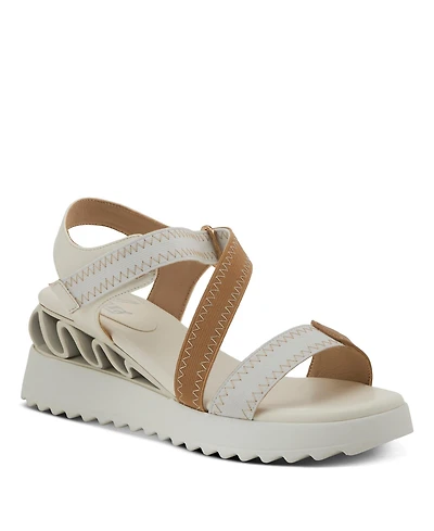 Azura Women's Coolbeans Wedge Sandal with Adjustable Strap