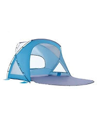 Sevorley 6-Person Beach Tent Sun Shelter with Upf 50 Plus Canopy and Mesh Windows