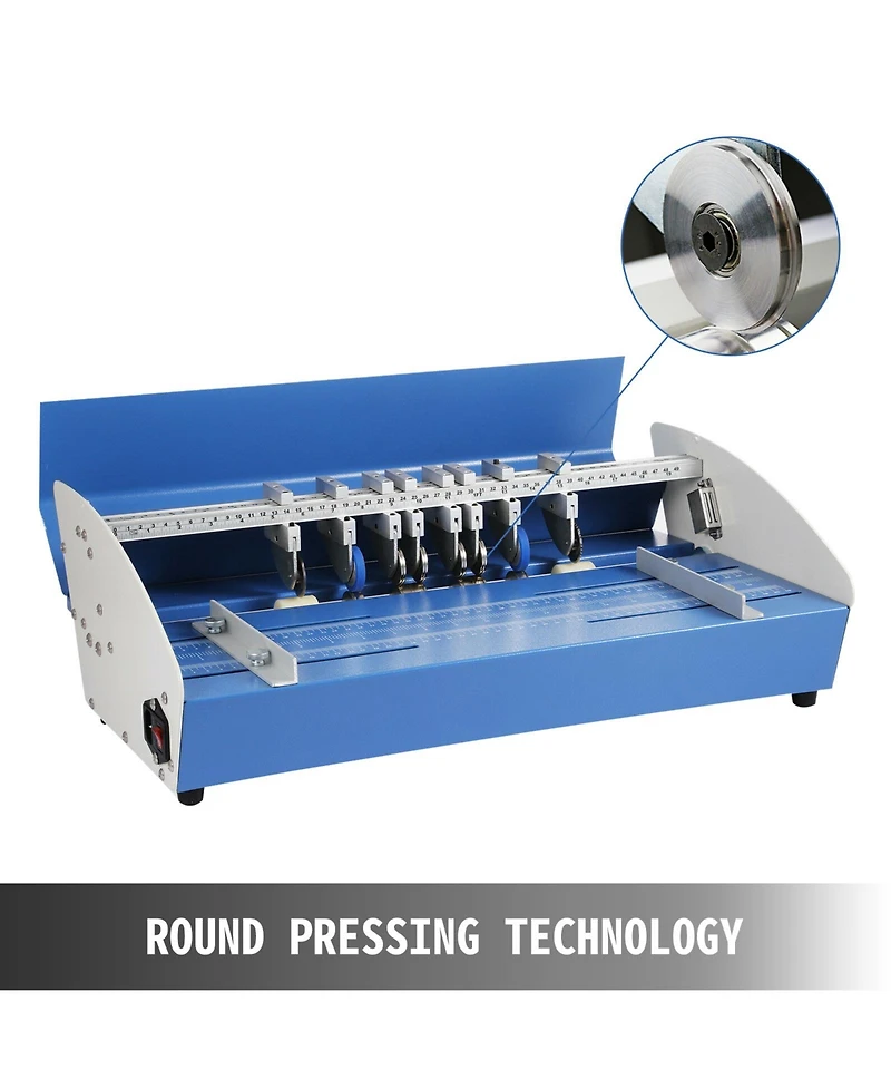 Sevorley Electric Paper Creasing and Scoring Machine, 21 Inch 3-in-1