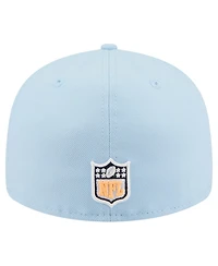 New Era Men's Coastal Blue Denver Broncos 59FIFTY Fitted Hat