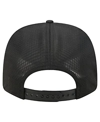 New Era Men's Black Detroit Lions Micro Badge 9SEVENTY Adjustable Hat