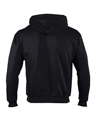 Champion Men's Black Detroit Lions Powerblend Fleece Full-Zip Hoodie