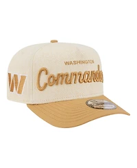 New Era Men's Cream Washington Commanders Herringbone 9FIFTY A-Frame Snapback Hat