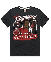 Homage Men's and Women's Larry Fitzgerald Charcoal Arizona Cardinals Classic Illustration Tri-Blend T-Shirt