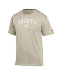 Champion Men's Oatmeal New Orleans Saints Jersey T-Shirt
