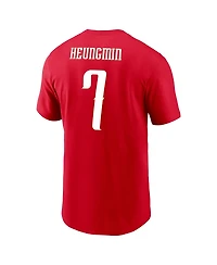 Nike Men's Son Heung-Min Red South Korea National Team Name Number T-Shirt