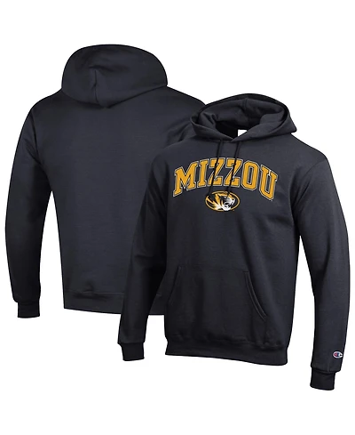 Champion Men's Black Missouri Tigers Arch Over Logo Pullover Hoodie