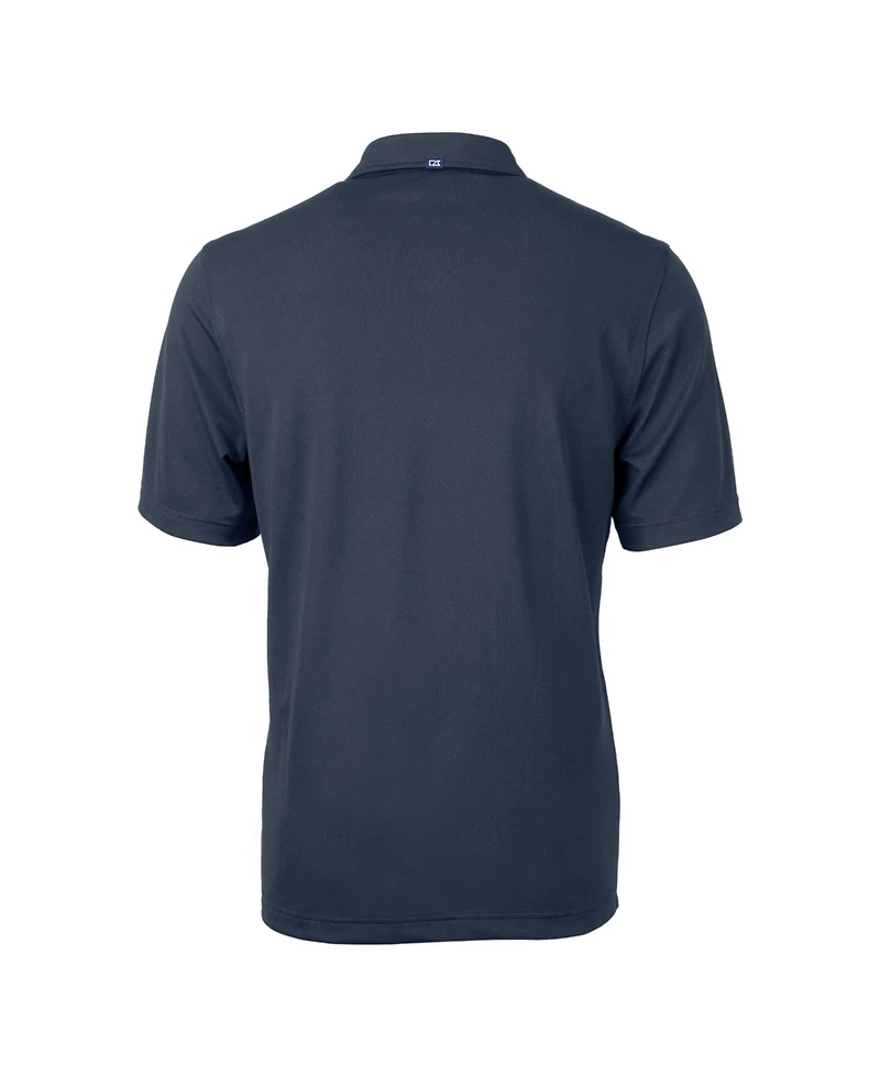 Cutter Buck Men's Navy Los Angeles Dodgers Virtue Eco Pique Recycled Polo Shirt