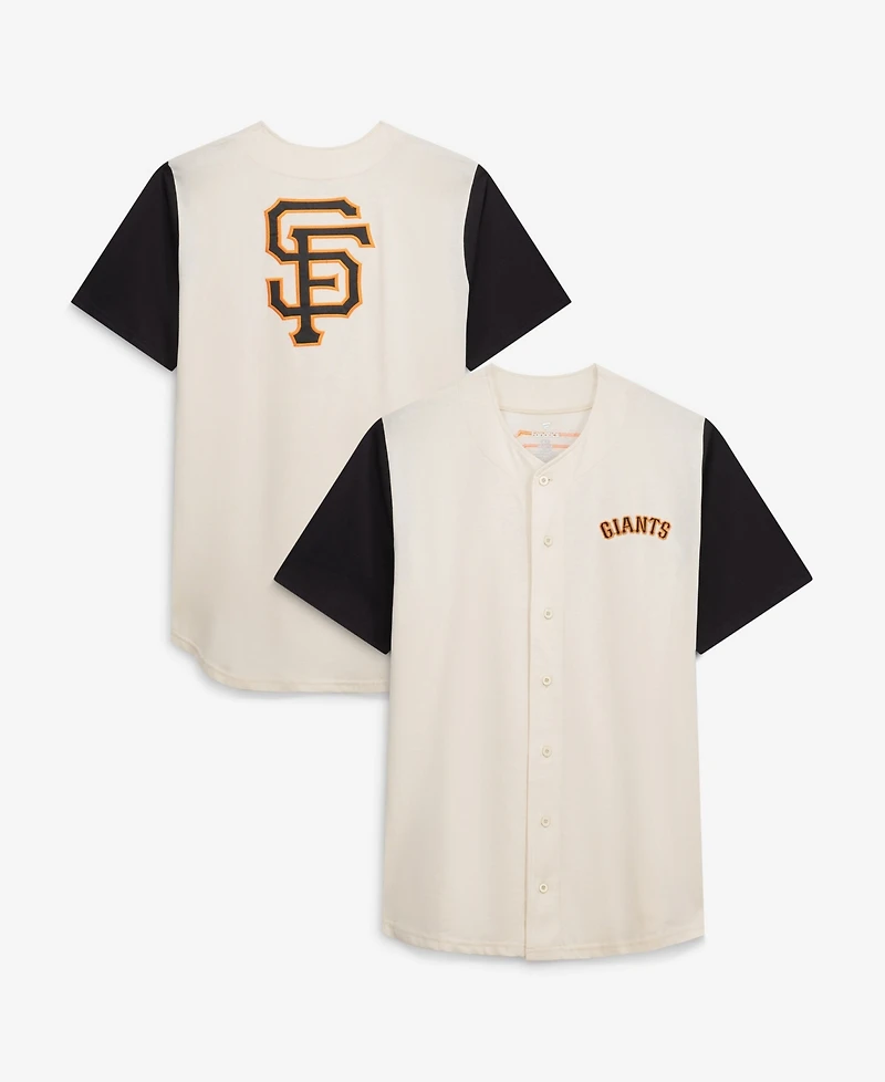 Fanatics Men's Cream San Francisco Giants Big Tall Full-Button Jersey