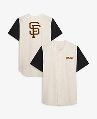 Fanatics Men's Cream San Francisco Giants Big Tall Full-Button Jersey
