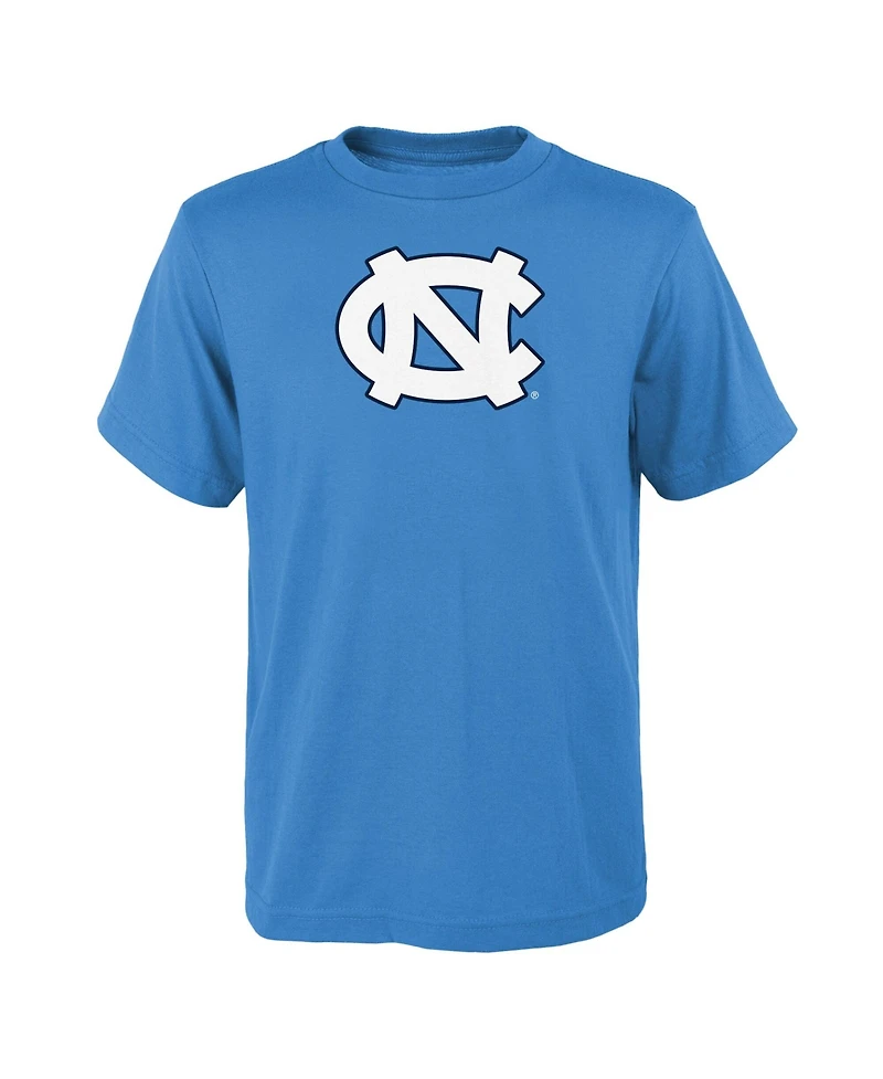 Outerstuff Big Boys and Girls Carolina Blue North Tar Heels Primary Logo T-Shirt