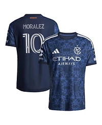 Adidas Men's Maximiliano Moralez Blue New York City Fc 2026 The All Nations Kit On-Field Authentic Patch Jersey