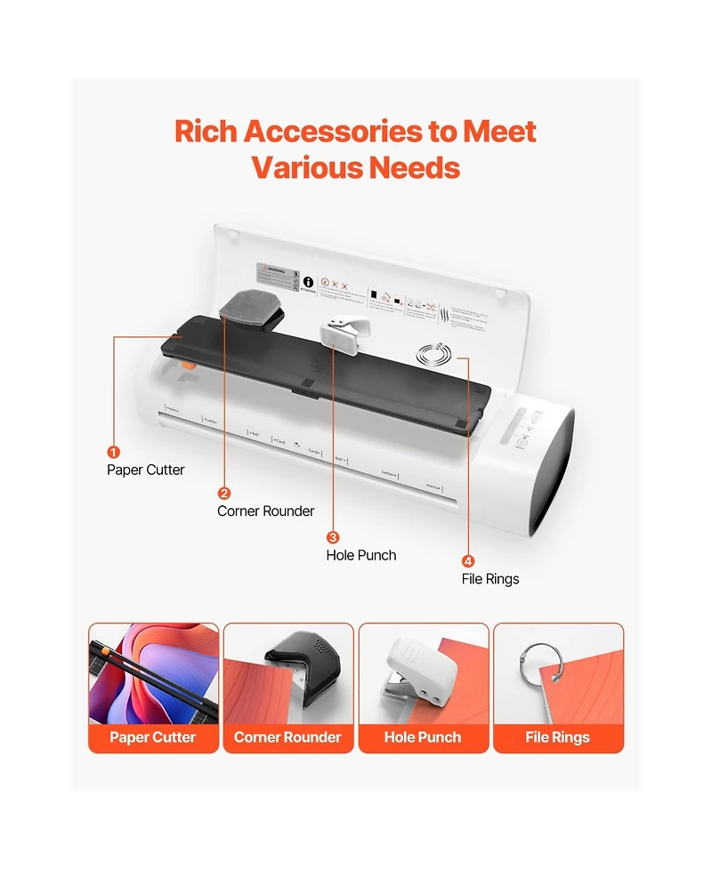 Sevorley A3 Hot and Cold Laminator Machine with Accessory Kit