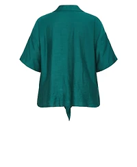 City Chic Women's Plus Rosie Short Sleeve Shirt