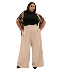 City Chic Women's Plus Abbigail Wide Leg Pant